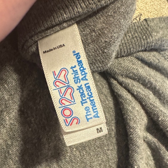 American Apparel The Track Shiry Gray Shortsleeve Tee Men’s Casual Top sz Medium - Picture 8 of 8